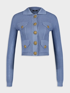Ribbed Knit Button-Up Cardigan Knitwear Womens - women's knitwear cheap