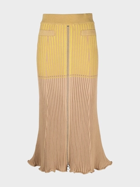 Ribbed Midi Skirt Knitwear Womens - women's knitwear cheap