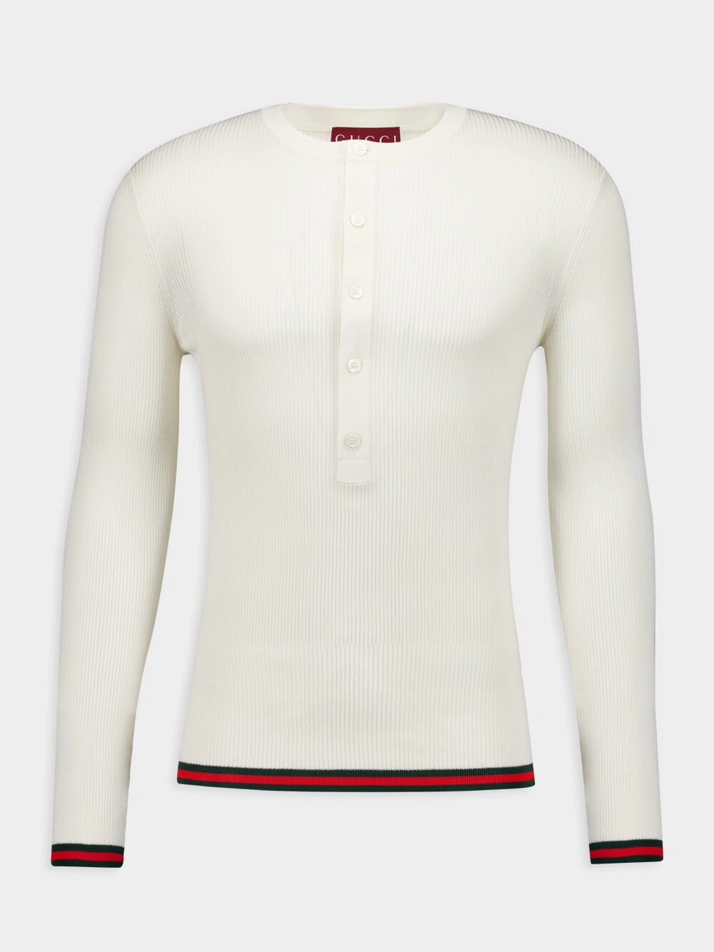 Ribbed Silk Long-Sleeved Top Knitwear Mens - men's sweaters sale