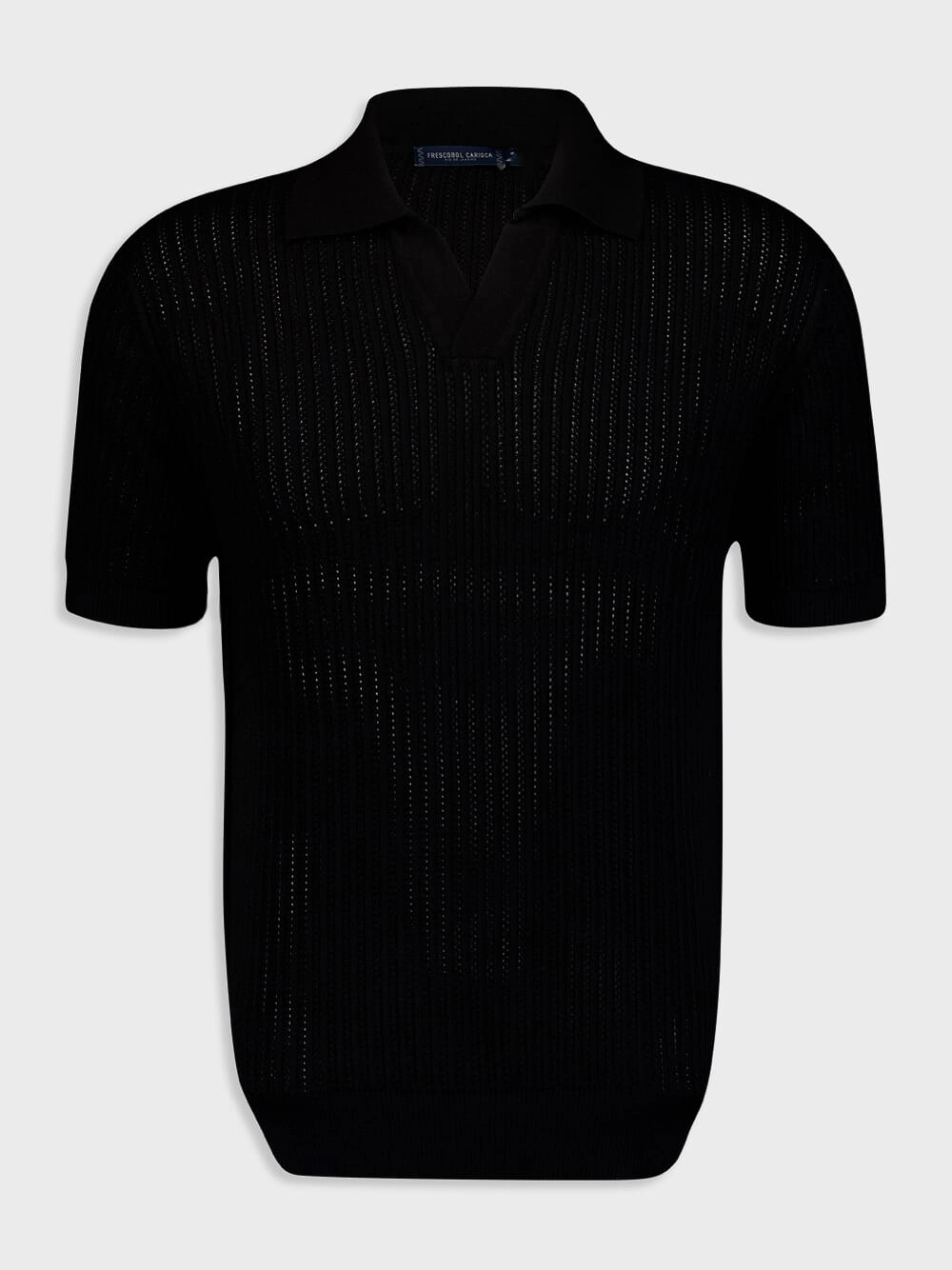 Rino Chain Stitch Knit Polo