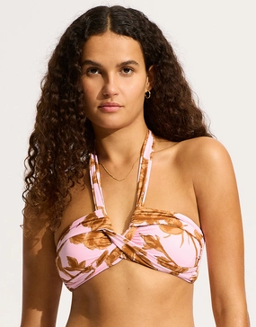 Rococo Halter Bandeau Bikini Top - Blossom Swim Womens - beachwear discount