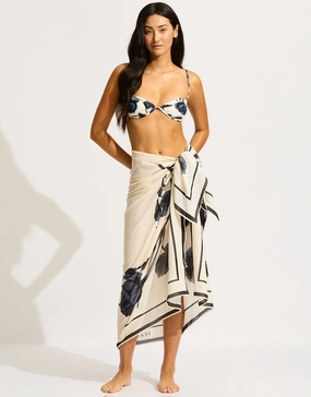 Rococo Sarong - Black Swim Womens - bikinis clearance