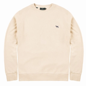Rodd and Gunn Gunn Crew Neck Sweatshirt Bone mens long sleeves cheap