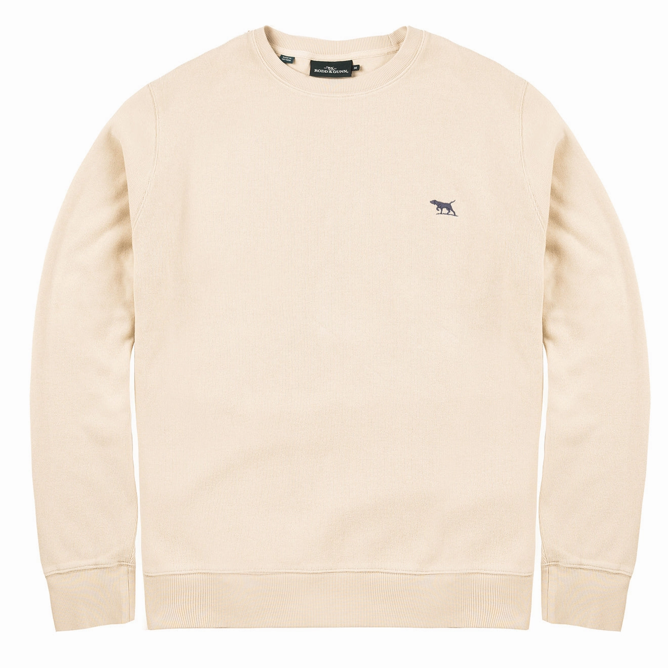 Rodd and Gunn Gunn Crew Neck Sweatshirt Bone mens long sleeves cheap
