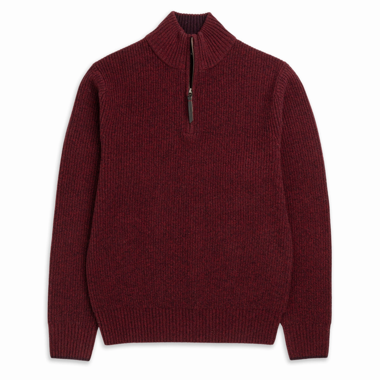 Rodd and Gunn Robbies Road Zip Neck Knit Berry mens sweaters cheap