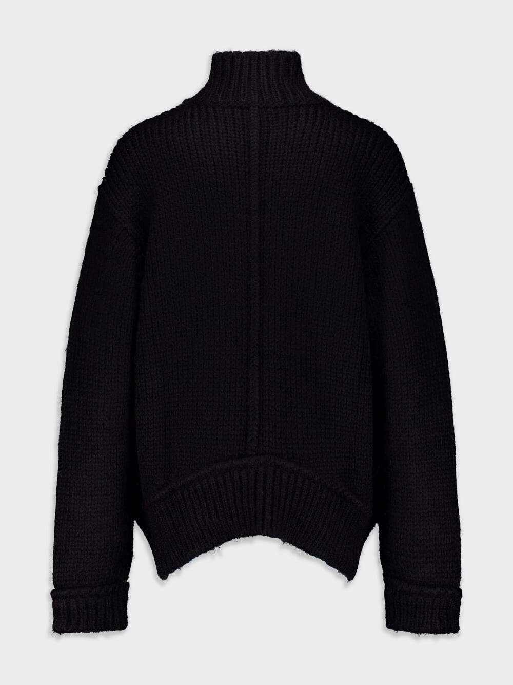 Roll-Neck Knitted Wool Sweater