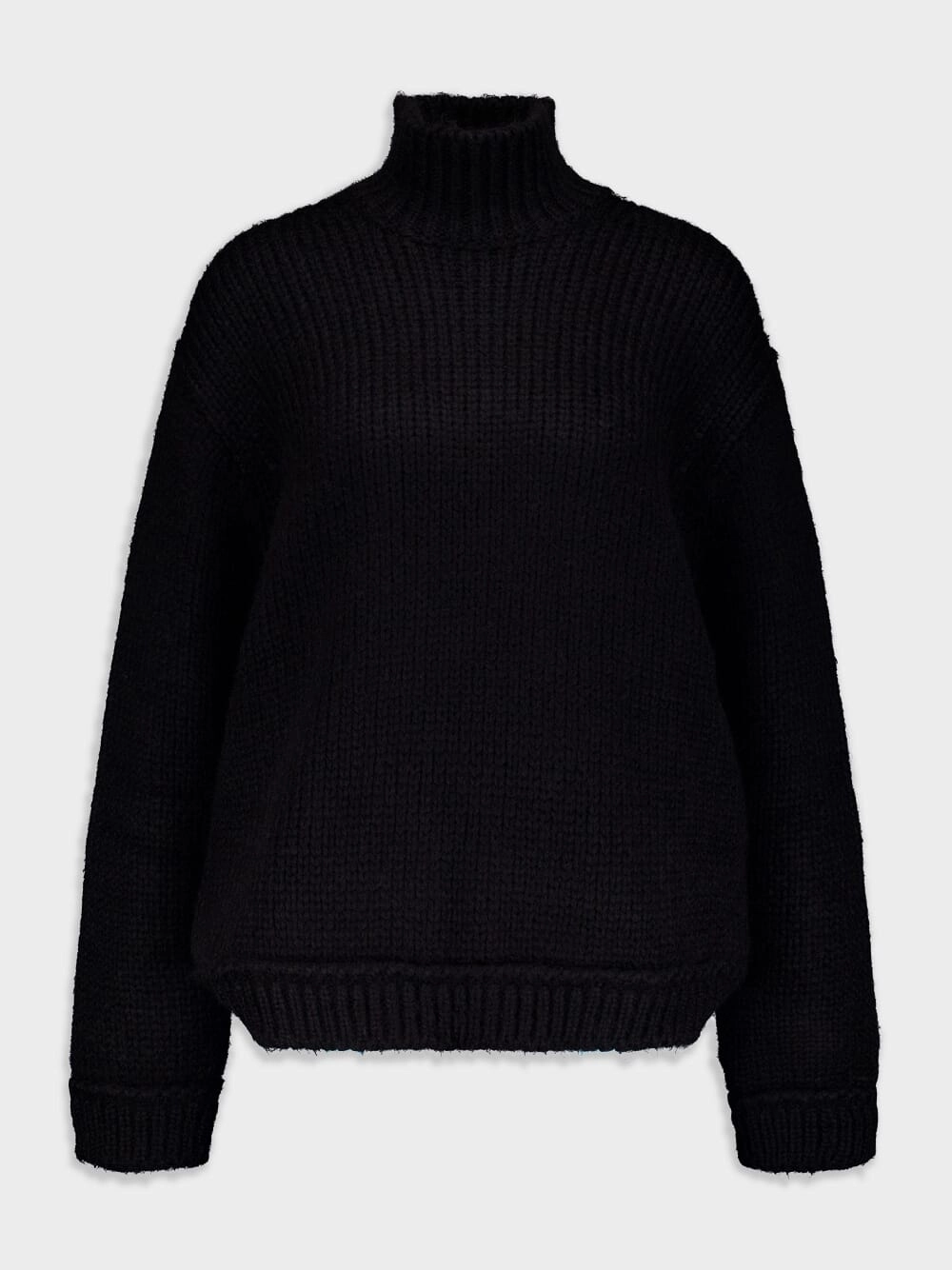 Roll-Neck Knitted Wool Sweater Knitwear Womens - women's knitwear cheap