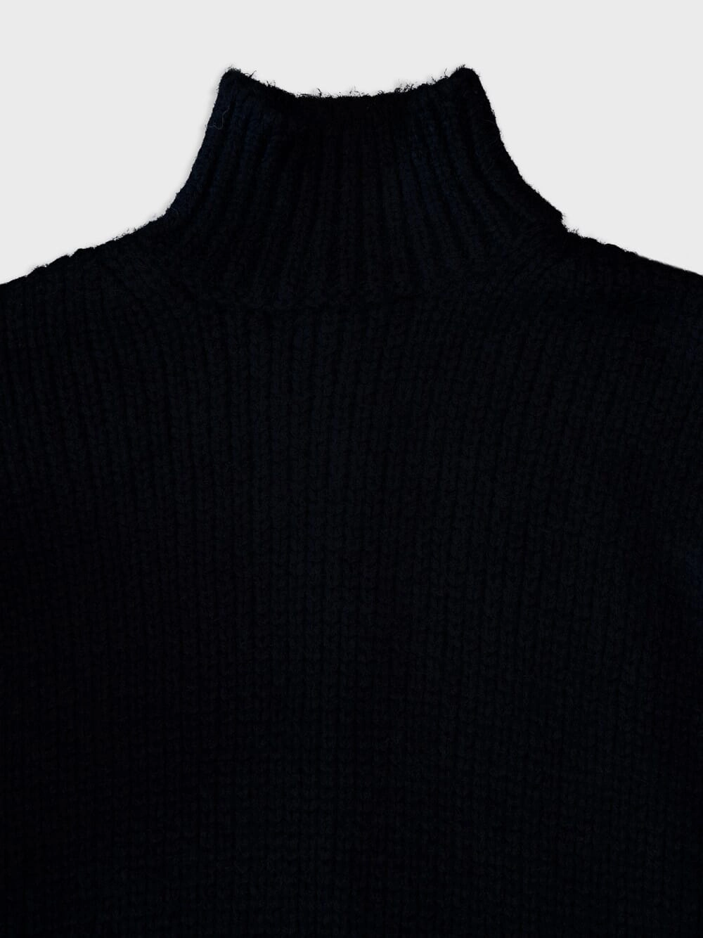 Roll-Neck Knitted Wool Sweater