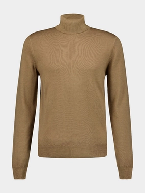 Roll-Neck Virgin-Wool Jumper Knitwear Mens - men's sweaters sale