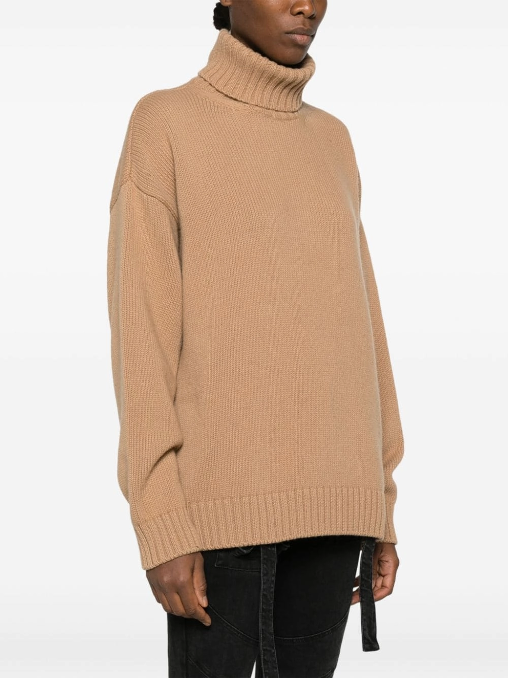 Roll-Neck Virgin-Wool Jumper