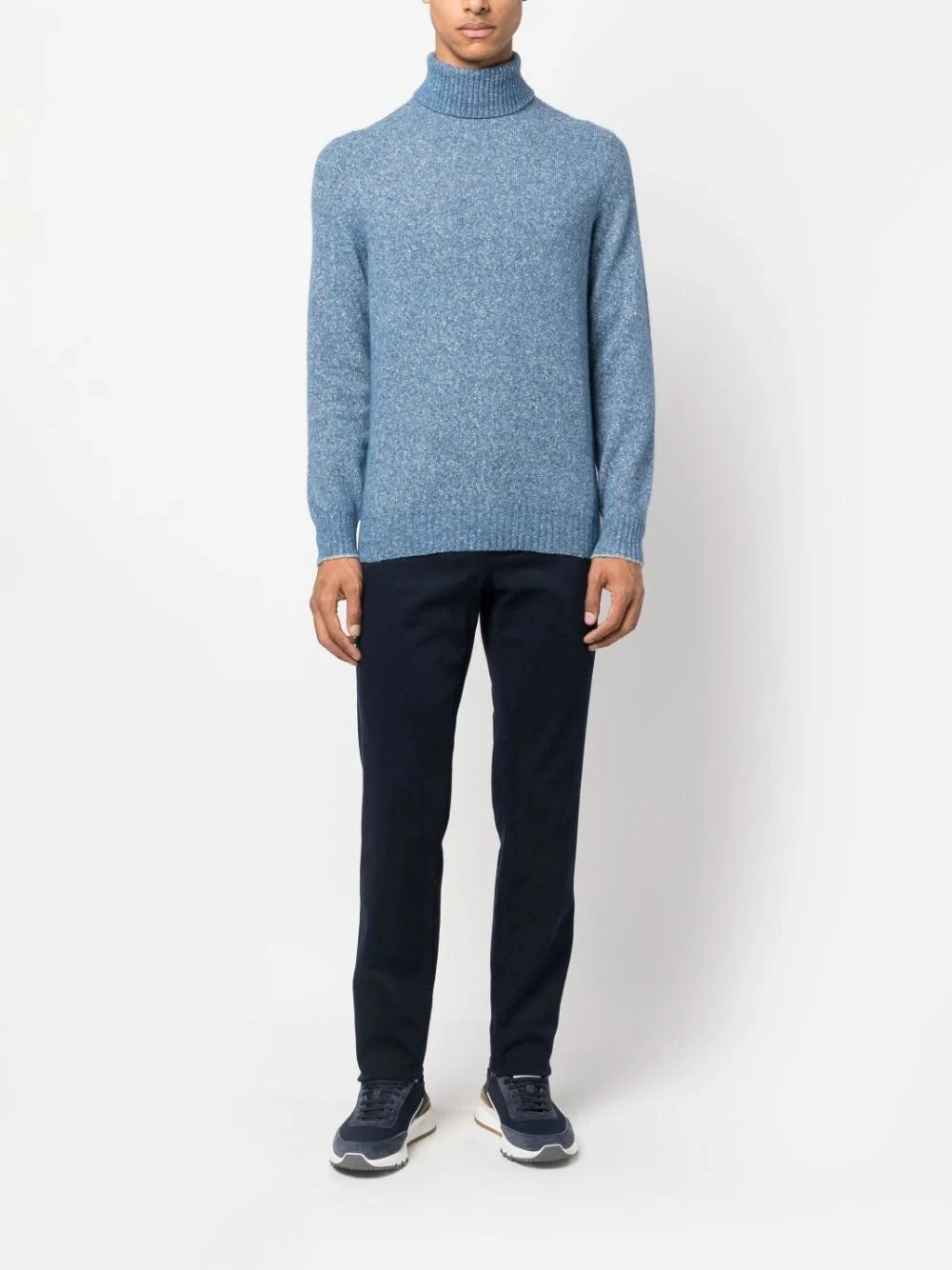 Roll-Neck Wool-Blend Jumper