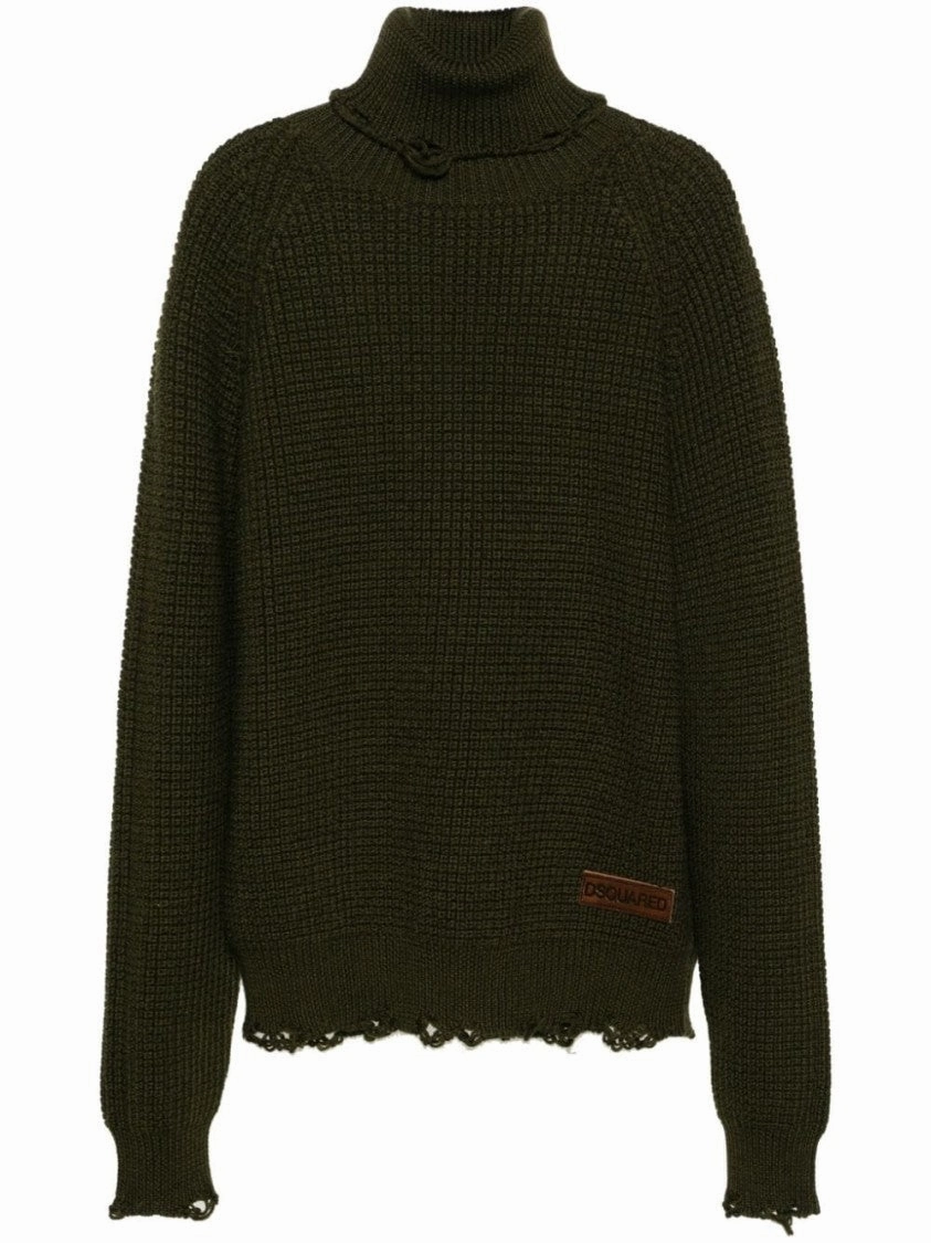 Roll-Neck Wool Jumper