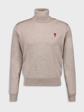 Roll-Neck Wool Jumper Knitwear Mens - men's sweaters sale