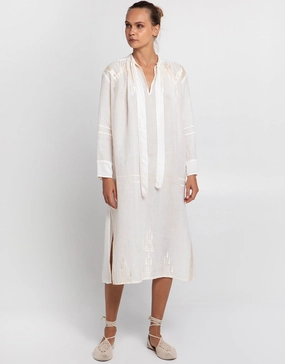 Roots Midi Shirt Dress - Natural and Champagne Swim Womens - bikinis clearance