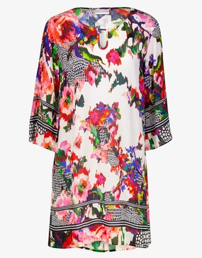 Rose Garden Kaftan - Multi Swim Womens - bikinis clearance