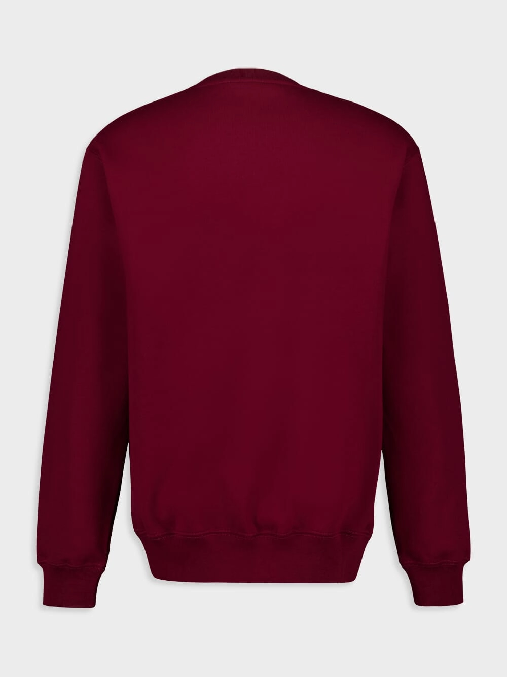 Rosso Ancora Red Embroidered Cotton Sweatshirt