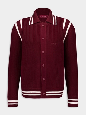 Rosso Ancora Red Knit Cardigan Knitwear Mens - men's sweaters sale