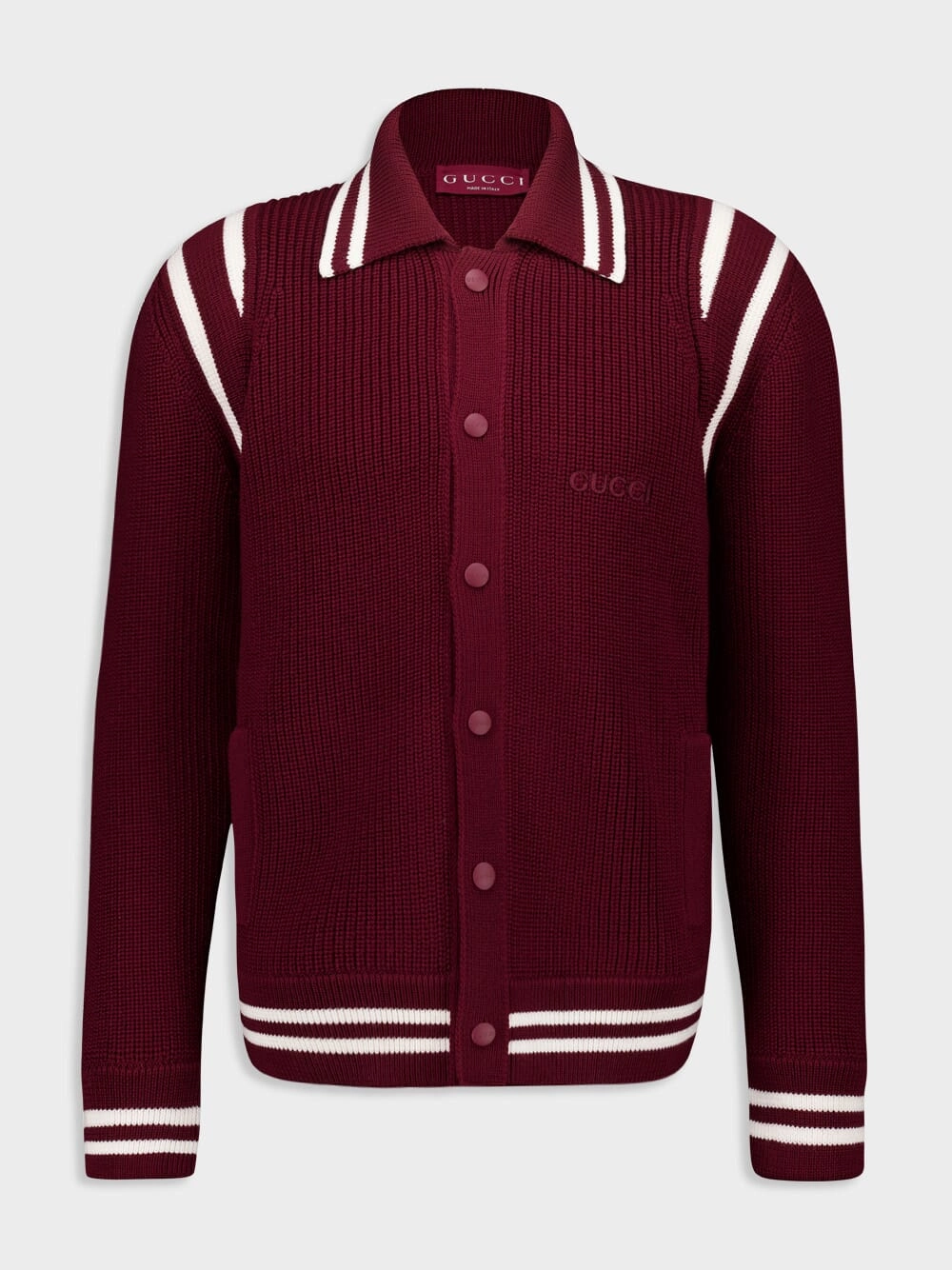 Rosso Ancora Red Knit Cardigan Knitwear Mens - men's sweaters sale
