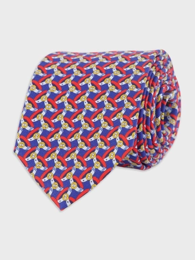 Round Interlocking G Belts Print Silk Tie Suits Mens - men's suits outlet