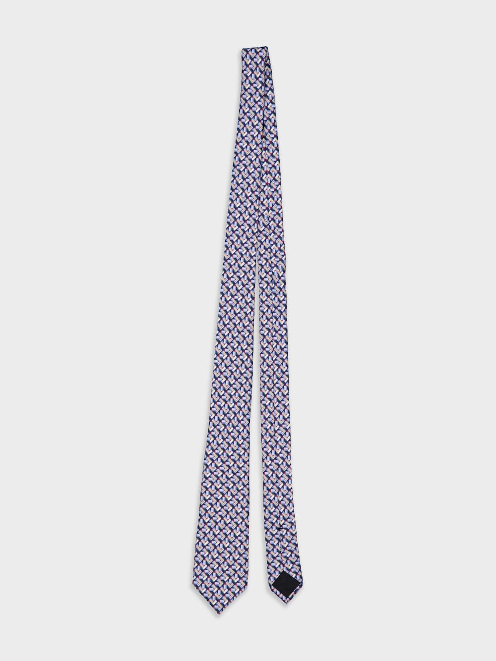 Round Interlocking Printed Tie