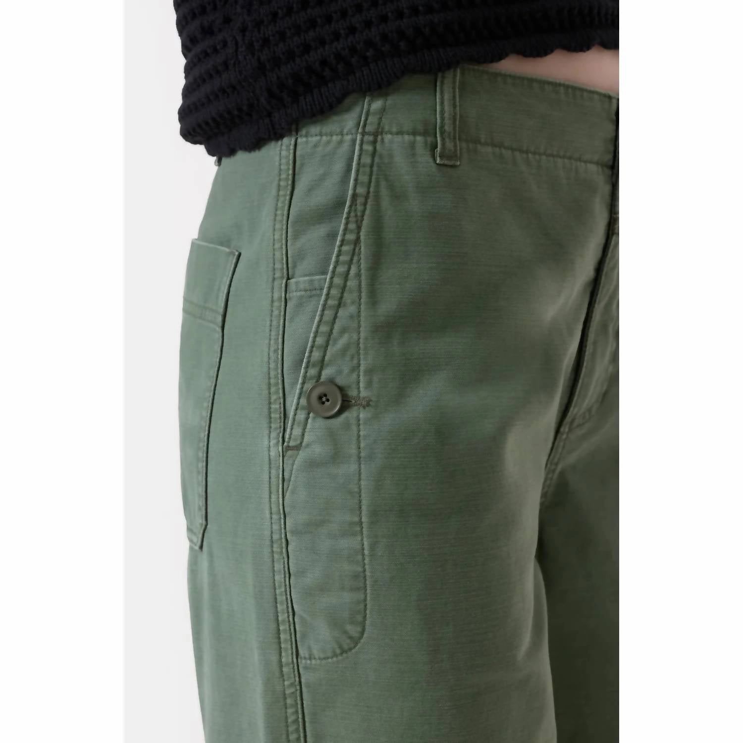 Rovea Relaxed Pants In Matcha Green