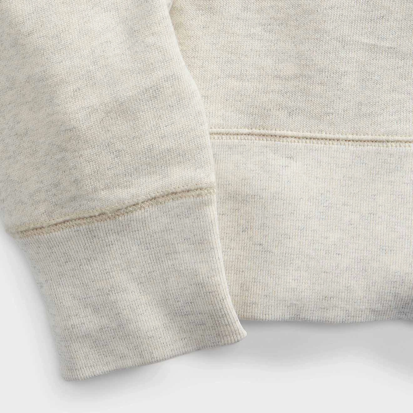 RRL by Ralph Lauren Logo Fleece Pullover Oatmeal Heather