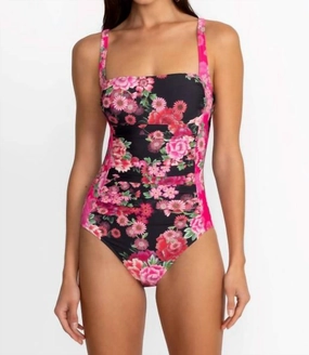 Ruched One Piece In Blum Swim Womens - padded bikinis cheap