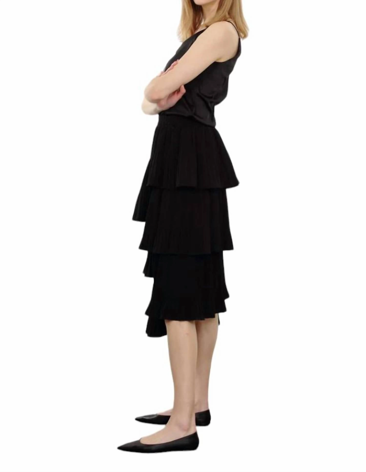 Ruffle Skirt In Black