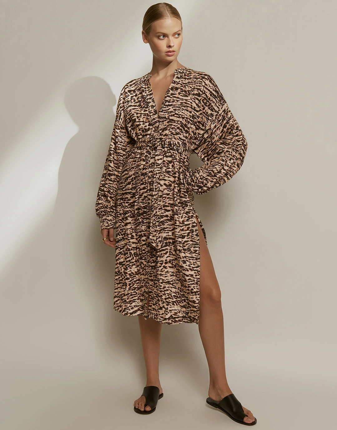 Sahara Shirred Cuff Shirtdress - Animal Swim Womens - swimwear sale