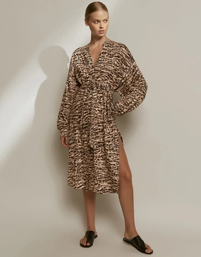 Sahara Shirred Cuff Shirtdress - Animal Swim Womens - swimwear sale