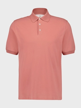 Salmon Pink Short-Sleeved Polo Shirt Tops Mens - men's t-shirts outlet