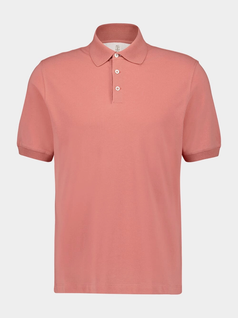 Salmon Pink Short-Sleeved Polo Shirt Tops Mens - men's t-shirts outlet