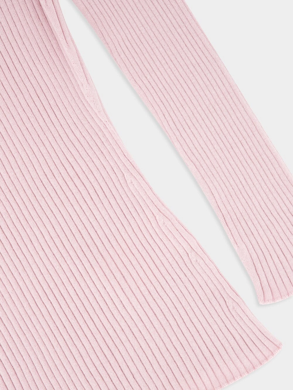 Salt Pink Solar Light Rib Mockneck Sweater