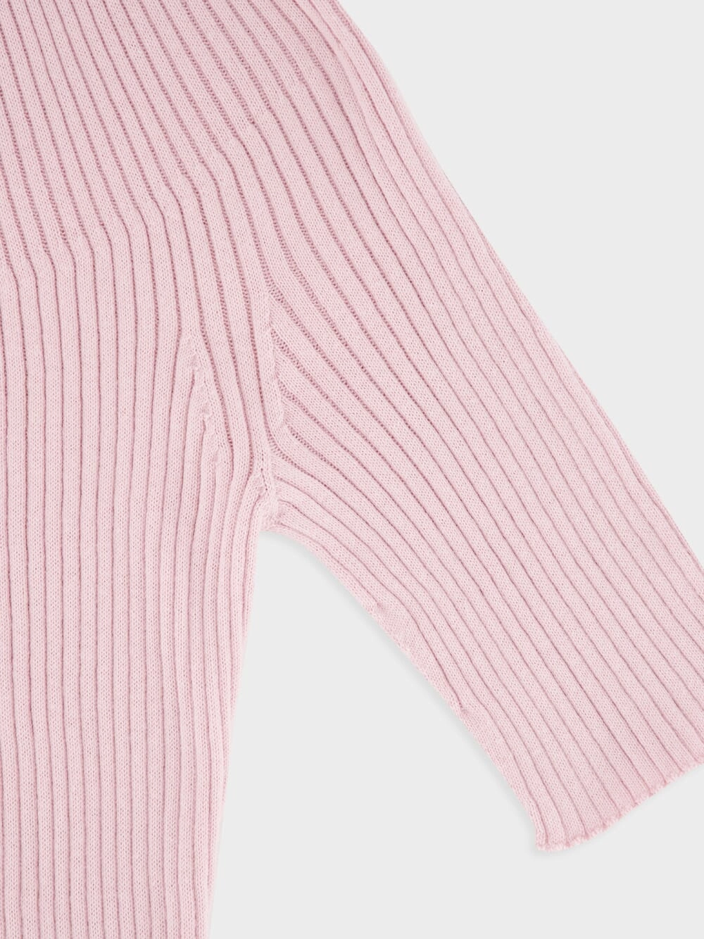 Salt Pink Solar Light Rib Sweater