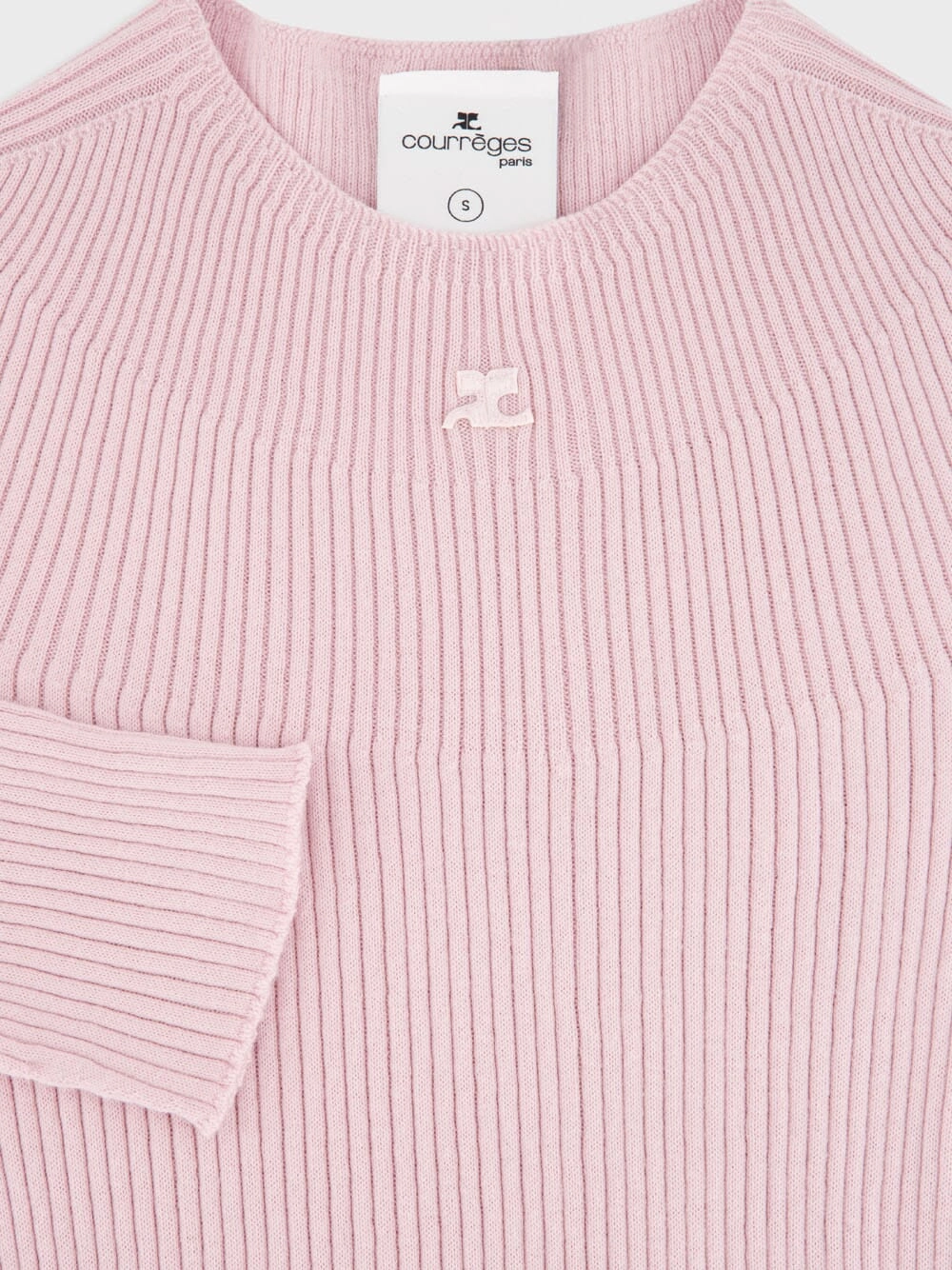 Salt Pink Solar Light Rib Sweater