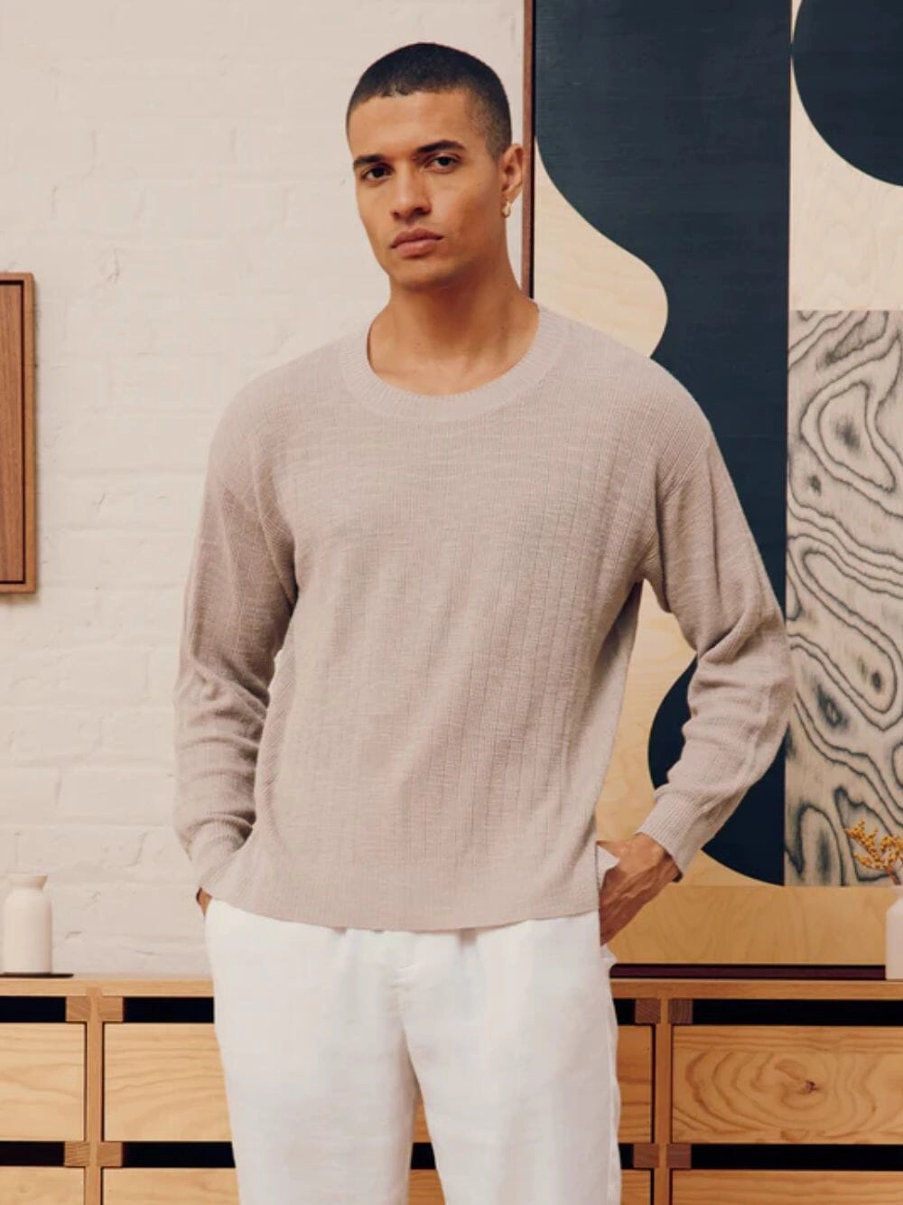 Sancho Slim Fit Knit Knitwear Mens - men's sweaters sale
