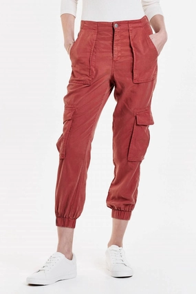Sandi Tencel Cargo Pant In Potter's Clay womens gaucho pants sale
