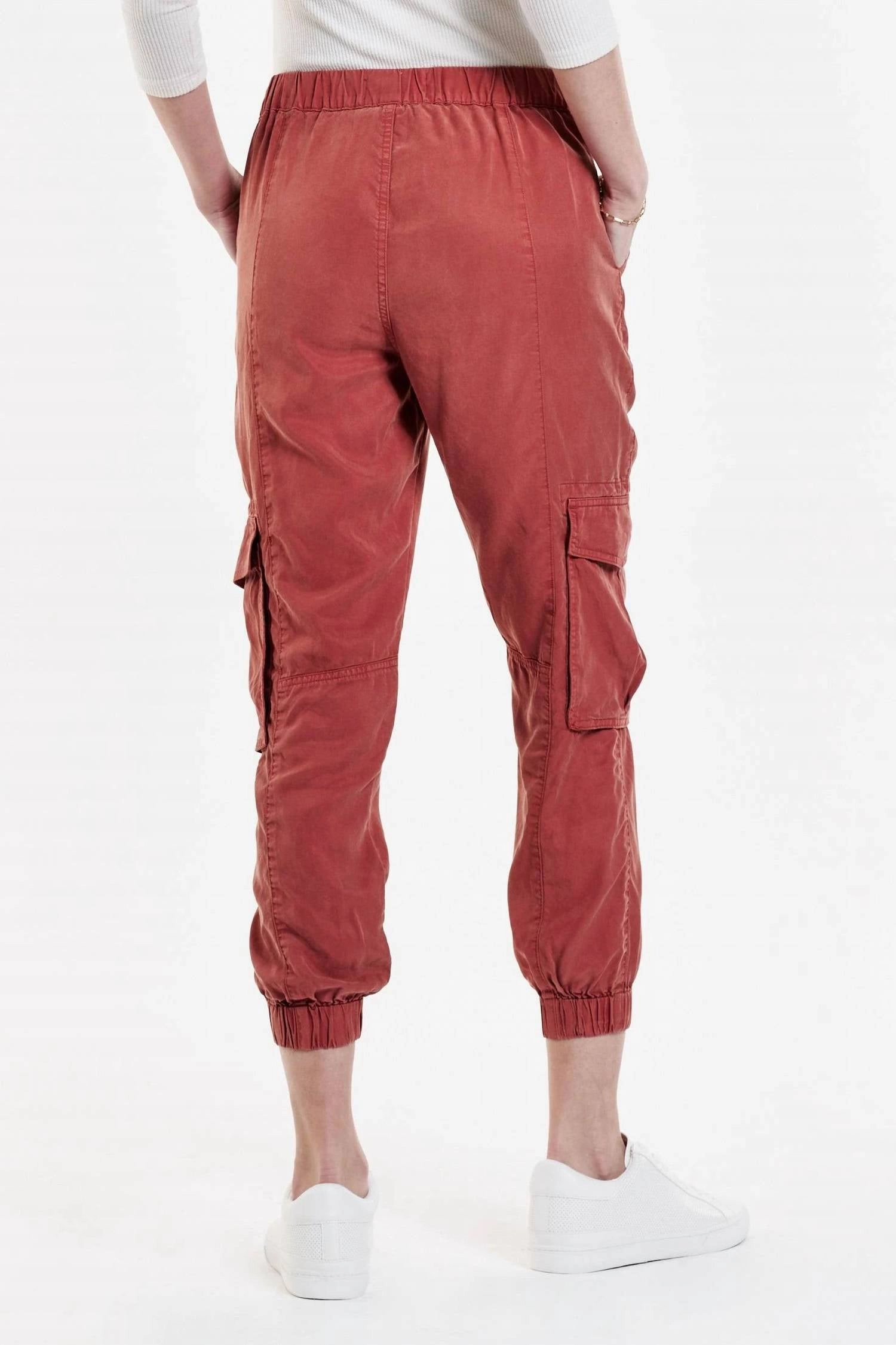 Sandi Tencel Cargo Pant In Potter's Clay