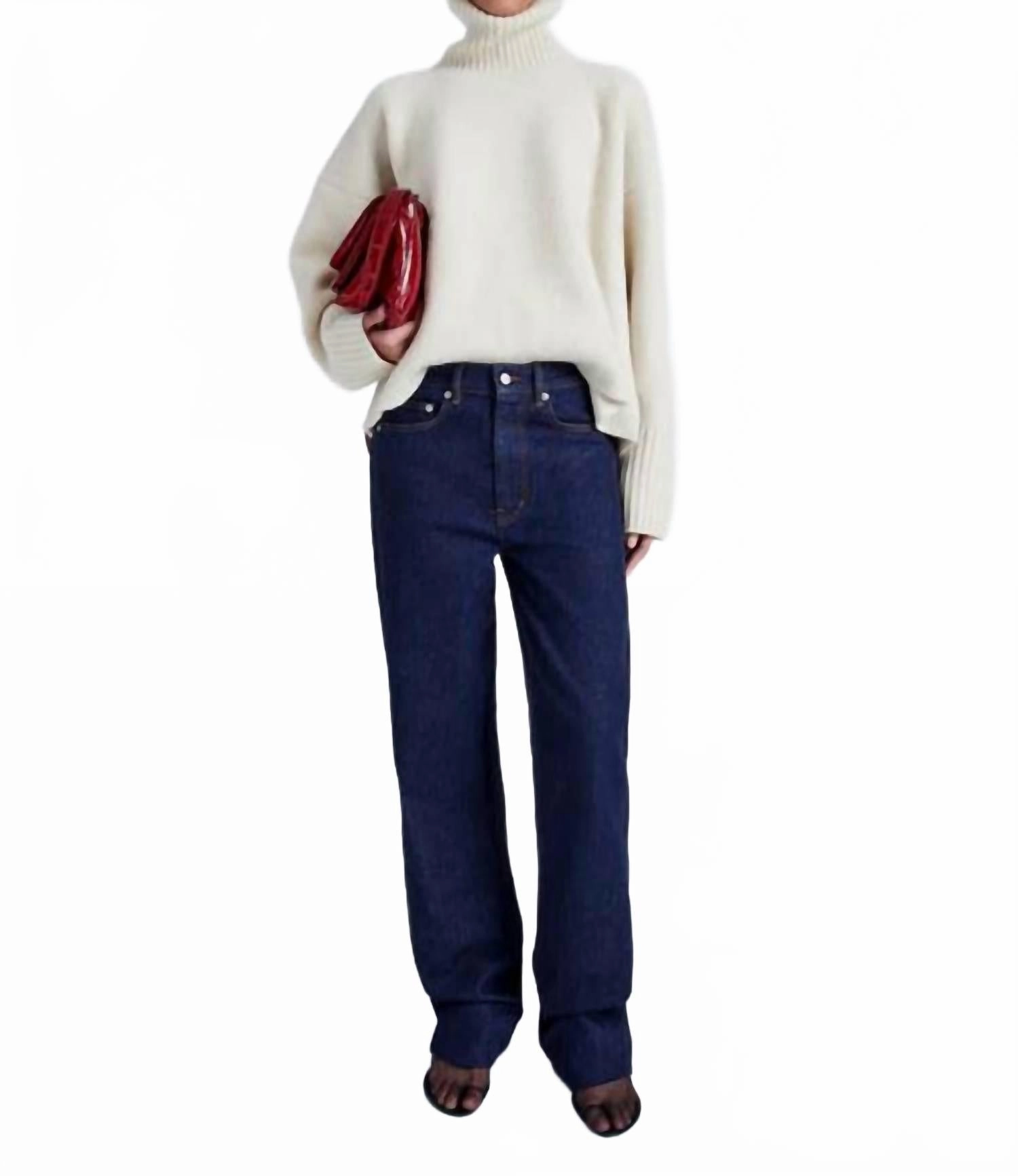 Sandra Turtleneck Sweater In Ecru Tops Womens - silk tops clearance