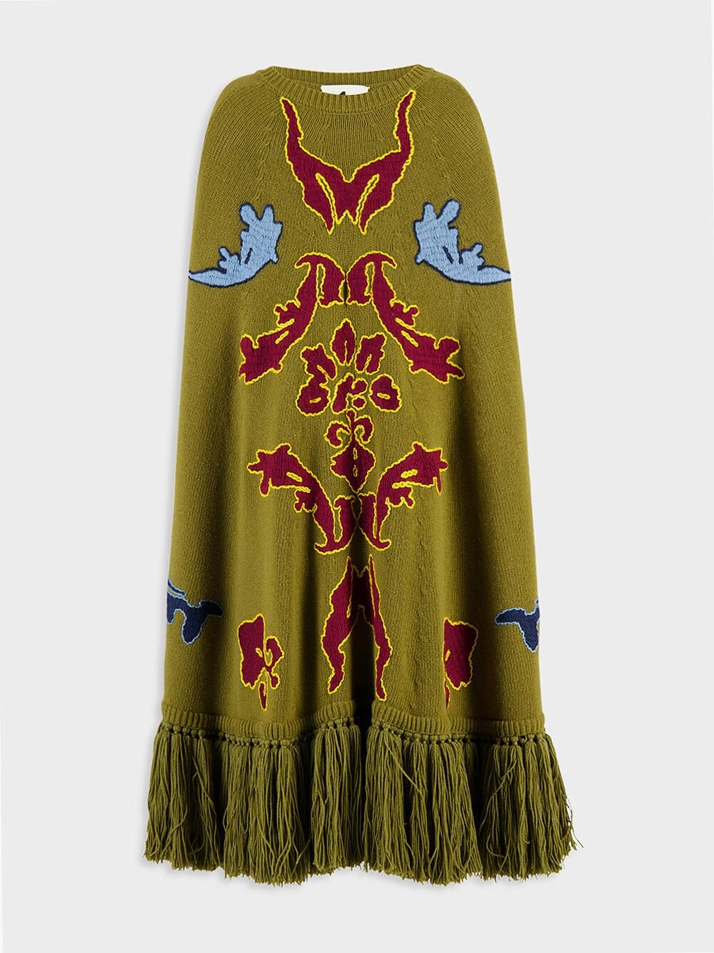 Saphire Embroidered Knitted Cape