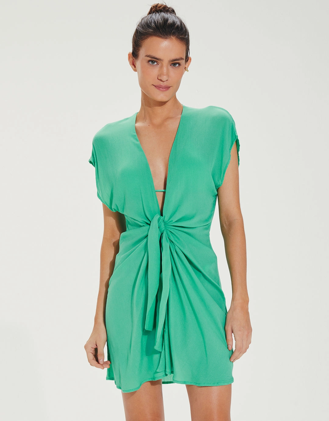 Sasha Short Cover Up - Green Swim Womens - bikinis clearance