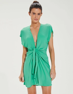 Sasha Short Cover Up - Green Swim Womens - bikinis clearance