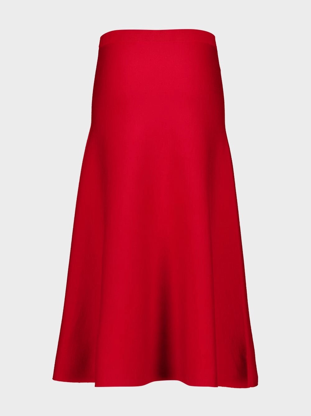 Scarlet Red Freddie Knit Midi Skirt