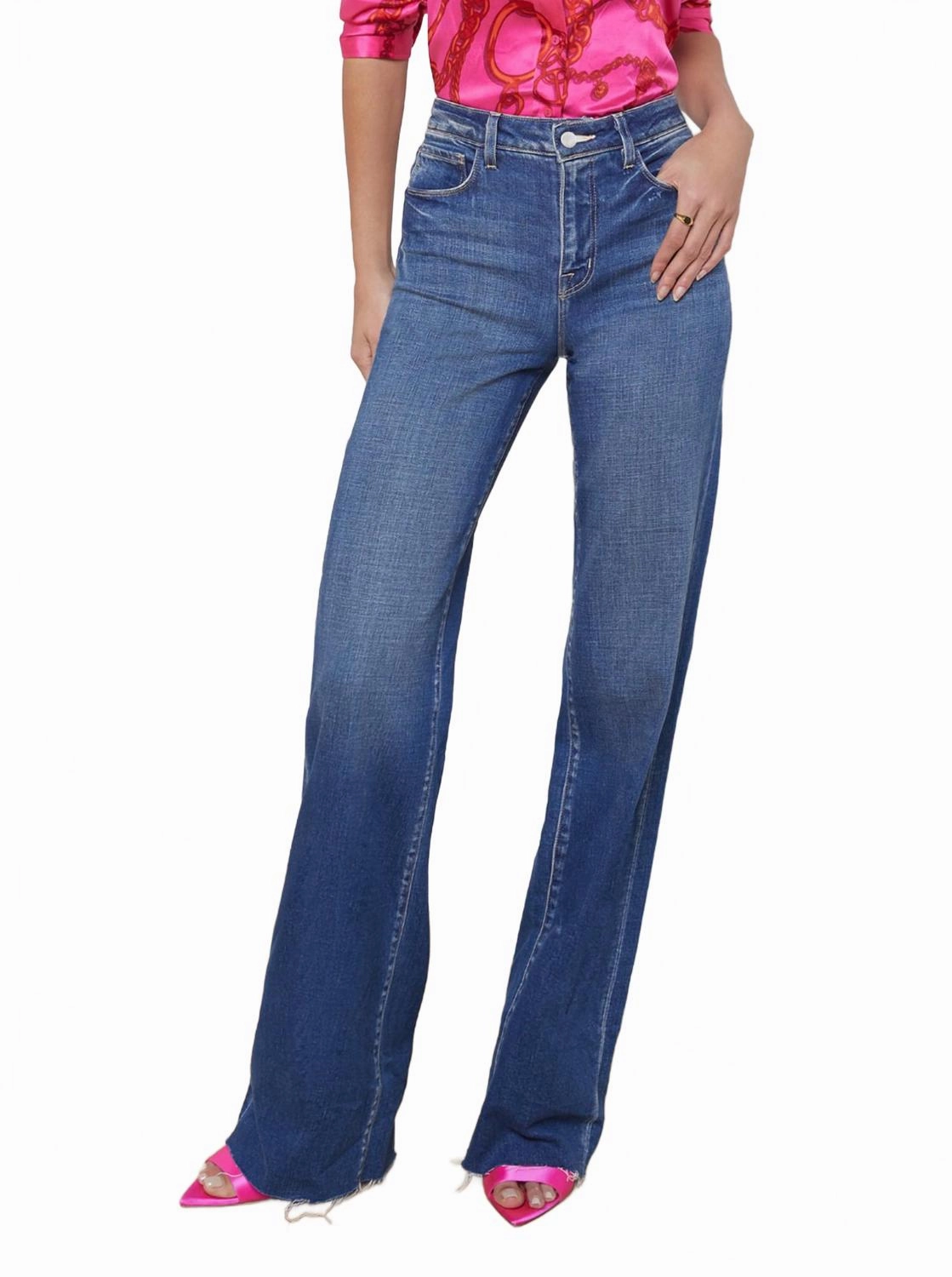 Scottie High Rise Wide Leg Jean In Hasting womens dress pants clearance