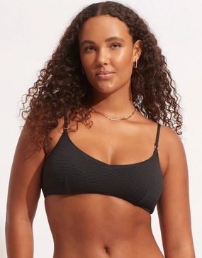 Sea Dive Bralette Bikini Top - Black Swim Womens - monokinis best price