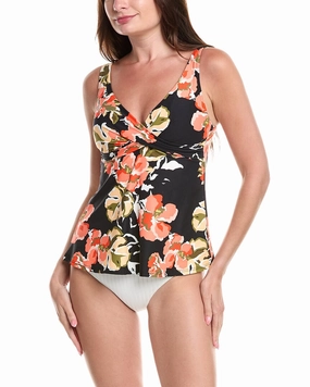 SEA LEVEL AUSTRALIA Juniper Cross Front Swing Singlet Top Swim Womens - shirred swimwear