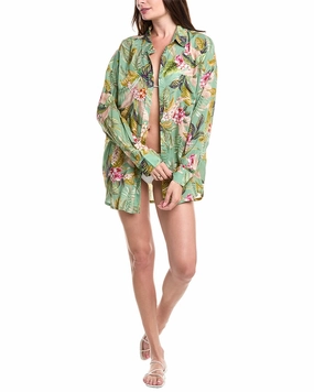 SEA LEVEL AUSTRALIA Lost Paradise Beach Shirt Swim Womens - shirred swimwear