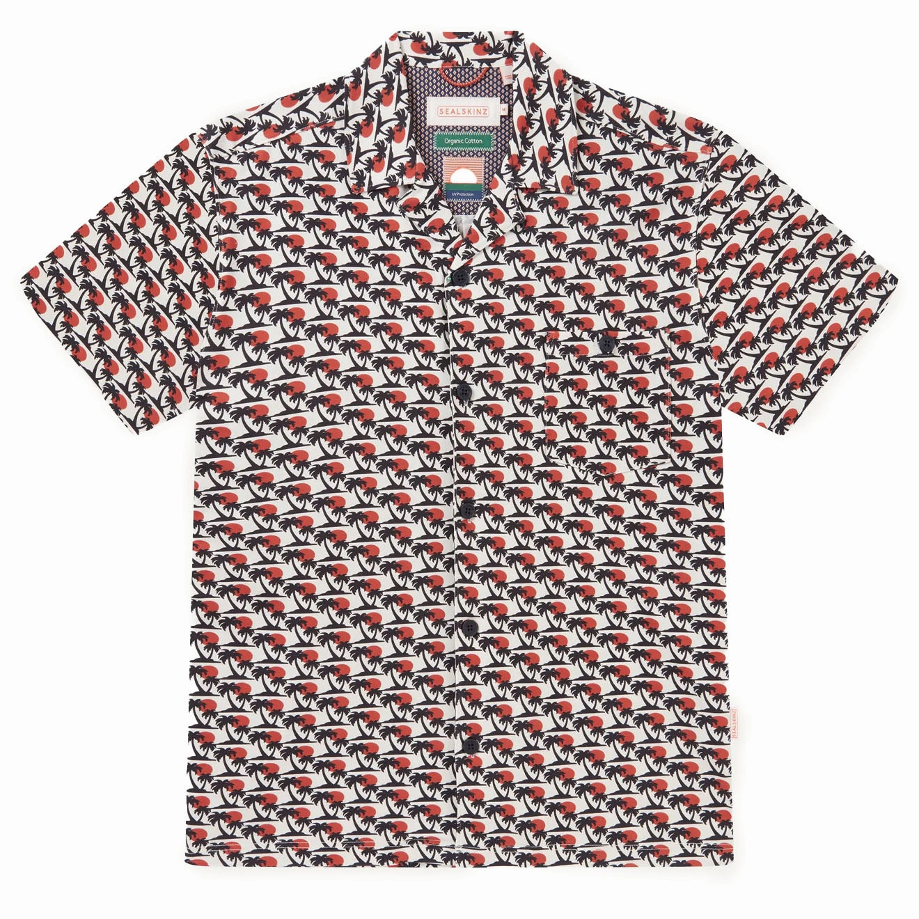Sealskinz Bexwell UV Protection SS Jersey Palm Print Shirt Navy mens tank tops best deals