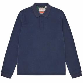 Sealskinz Flordon L/S Polo Navy mens t-shirts outlet
