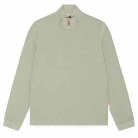 Sealskinz Forncett Long Sleeve Top With Half Zip Green mens sweaters cheap
